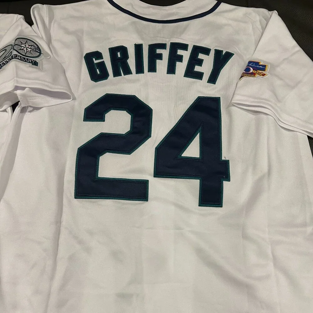 SEATTLE MARINERS KEN GRIFFEY Jr Mens JERSEY Sz M,L,XL,2XL By Mitchell and Ness - Picture 5 of 8